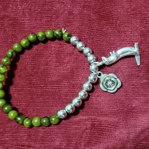 Beaded ferret otter bracelet